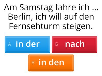 Lokalpräpositionen Deutschprofis A1 L12