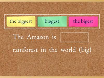 Superlative Adjectives 