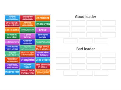 Leadership vs. Poor Leadership