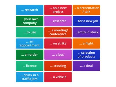 Unit 1-3 collocations