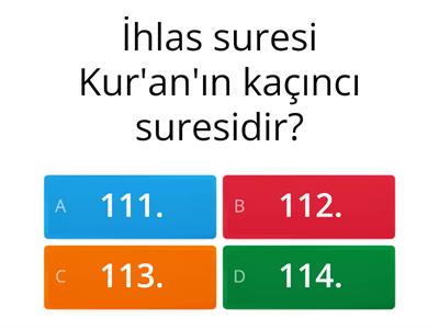 İhlas Suresi