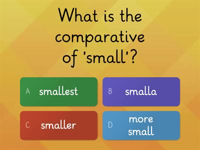 Comparative & Superlative Form