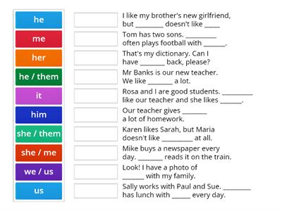 Subject & Object Pronouns