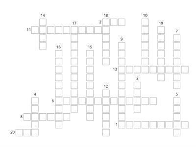 N4 Physics - E&E revision crossword