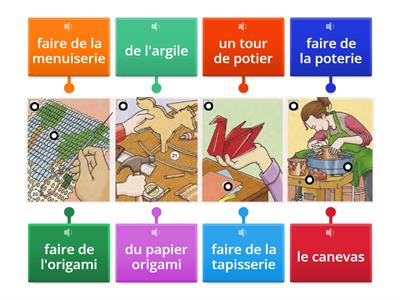 Vocabulaire - Les passe-temps, les travaux manuels et les jeux [activité 2]