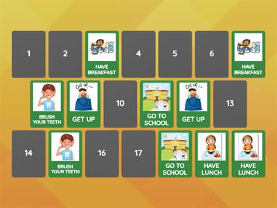 DAILY ROUTINES-MEMORY TEST