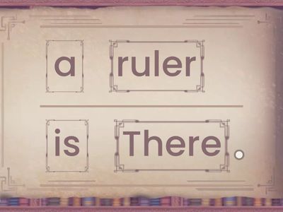 Put the words in order