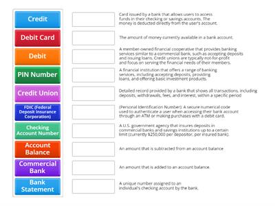 Banking Terms: "Banking" Lesson