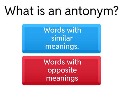 Antonyms
