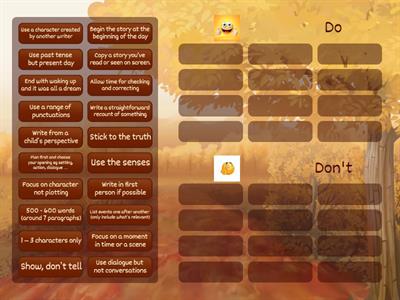 Story Writing Do's and Don'ts