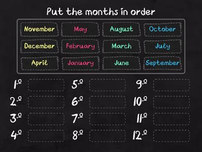 Months of the year