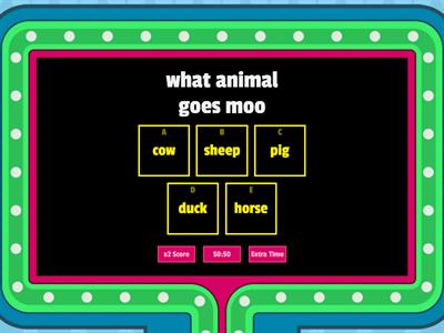 Farm animal quiz