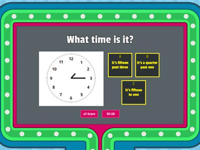 Telling Time - hours