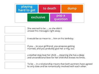 St Valentines Day. Vocab. 