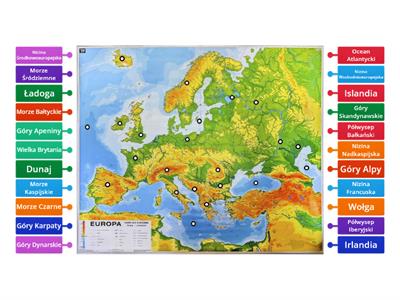 Europa - mapa fizyczna 6