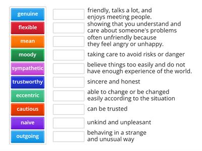 Vocabulary (Speakout Upper Intermediate)
