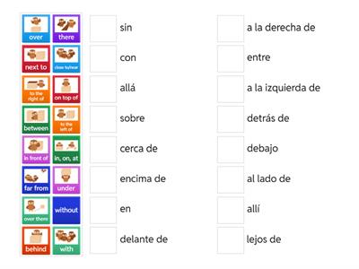 Preposition of place in Spanish