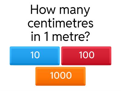 Metric Measurements Quiz