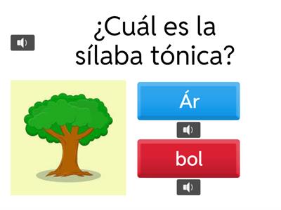 Sílabas tónicas y átonas 