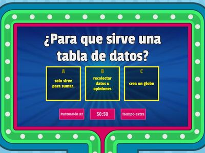 tabla de datos 