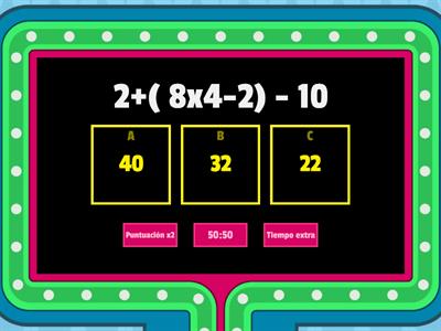 operaciones combinadas