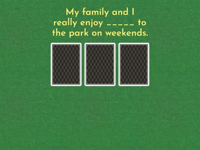 Gerund or Infinitive Quiz