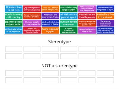 Cultural Stereotypes