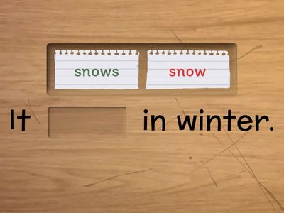 Present simple, affirmative and negative