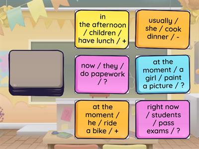 Pr S/C always/now +/-/? + Verbs