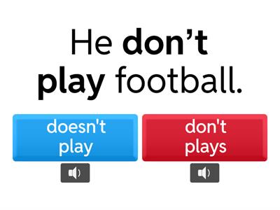 Correct the sentences (Simple Present - negative & interrogative)