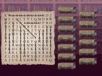 West states and capitals