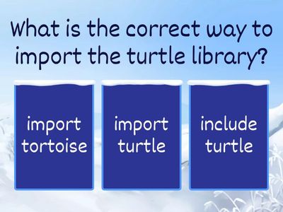 Python Turtle Quiz
