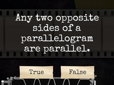 Properties of Parallelogram