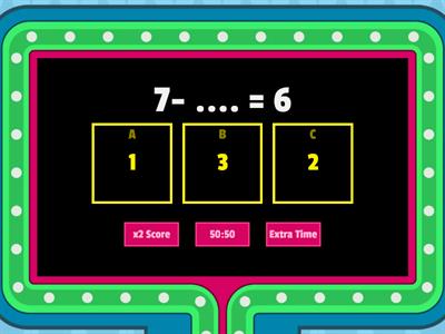  Dodawanie i odejmowanie do 7 (klasa1)