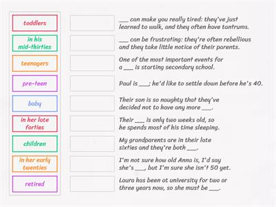 Stages of life EF