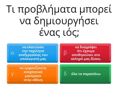 Προστασία Λογισμικού – Ιοί