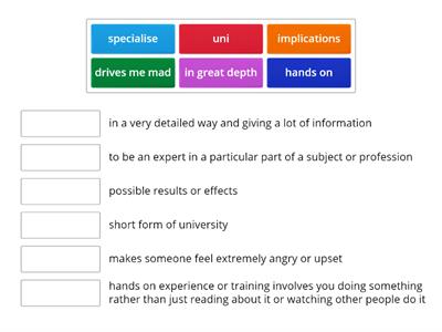 reading: university subjects