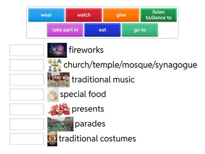 8th grade festivals - activities 