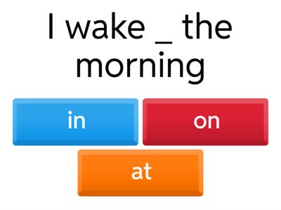 Prepositions of time 3