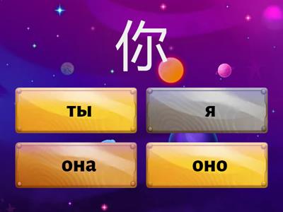 Местоимения китайский