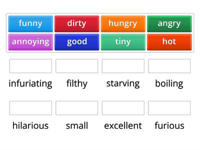 Strong adjectives