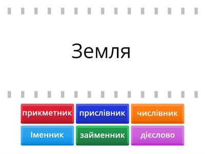 Частини мови 4 клас