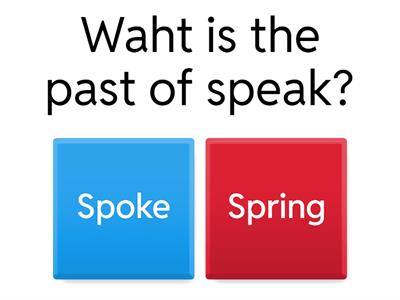 irregular verbs regular verbs  game