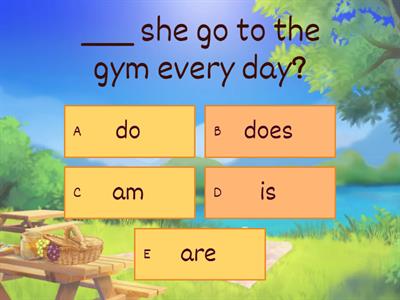 Do, Does, am, is , are