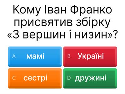 Копія І. Франко "Гімн", "Сікстинська мадонна" (10 клас)