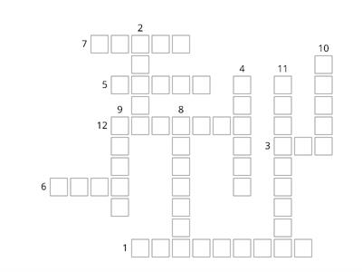 crossword posiłki i jedzenie bugs team2 unit 5