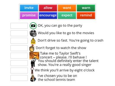 Verb patterns - object + infinitive