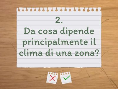 Le  fasce climatiche della terra