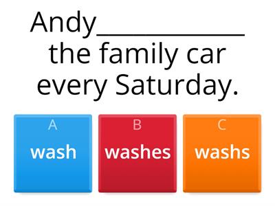 Present Simple Quiz - Affirmative 