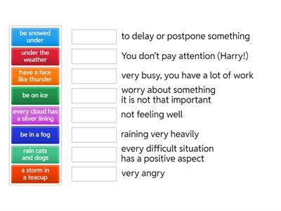 ex3 p50 Idioms Unit 4